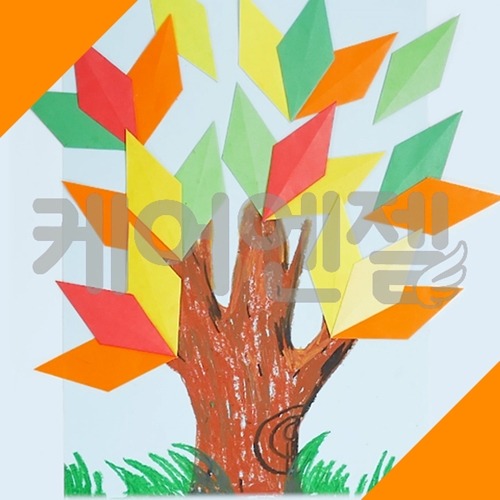 [시니어 인지미술/만들기 재료] 가을나무 환경판